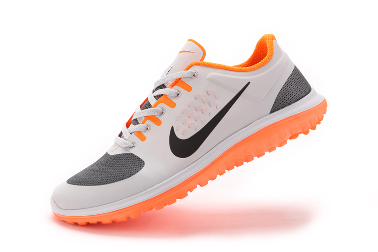 Nike FS Lite Run chaussures de course libre blanc noir orange (3)